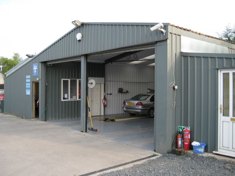 The workshop building at Station Yard, Bromfield